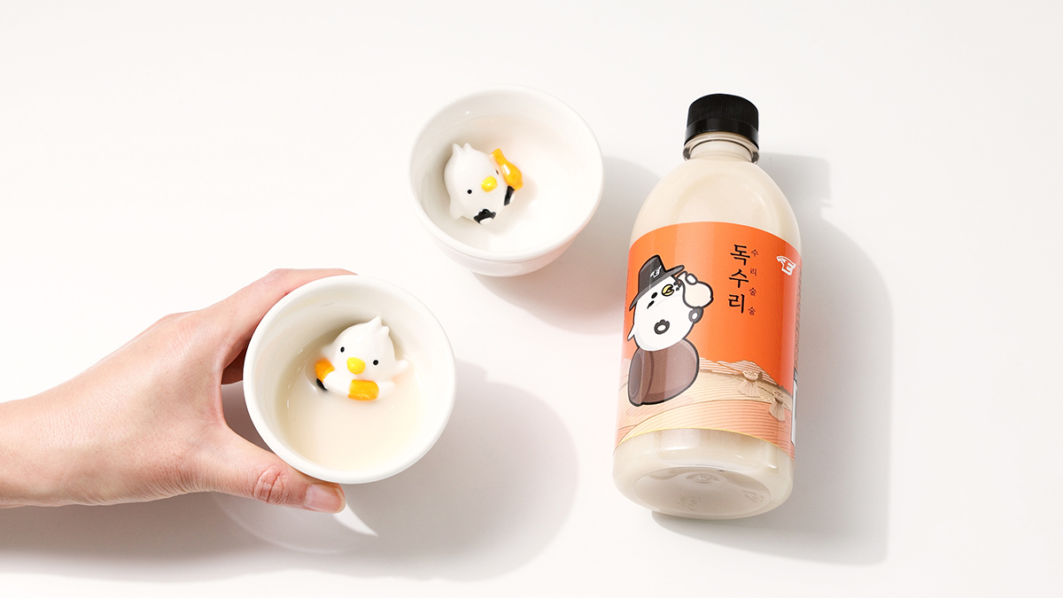 산뜻한 과일향에 부드러운 목넘김, 한화이글스 독수리막걸리