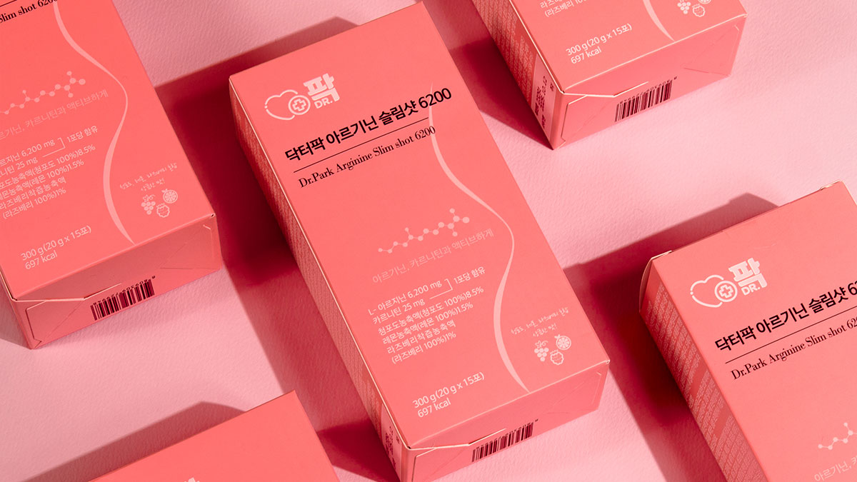 The gold standard in high-dose vitality—one pack a day! Dr. Park Arginine Slim Shot