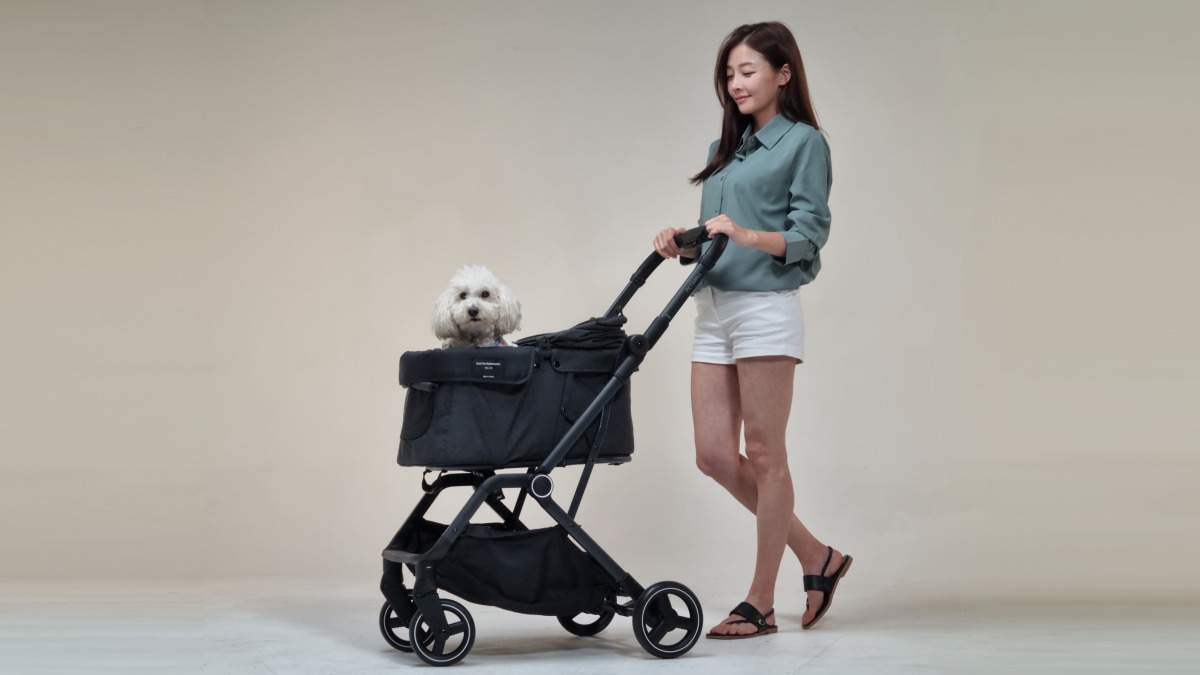 [★4.9 / 7287%加映] 可携带上机的一体式自动折叠宠物推车