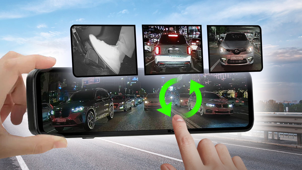 Experience Wider Views with Perfect 3- or 5-Channel Digital Rearview Mirror Black Box!