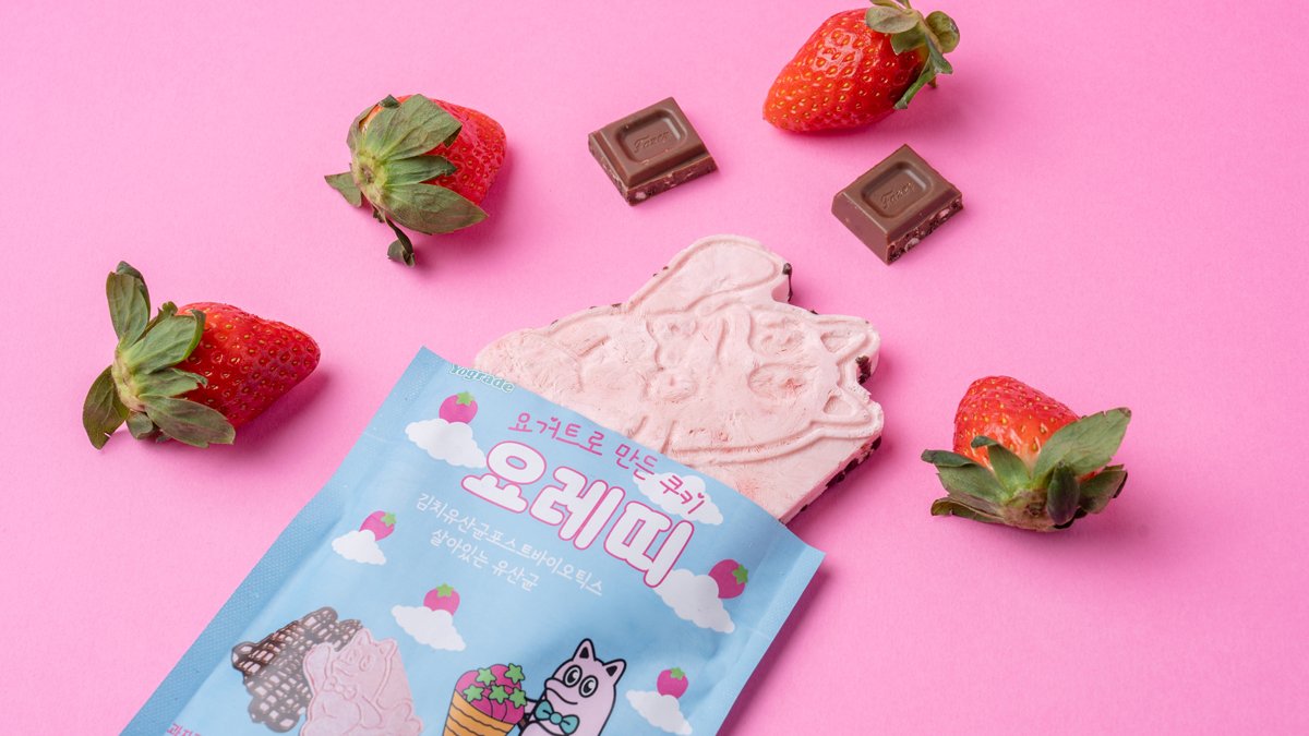 [100亿益生菌] 草莓巧克力酸奶曲奇，Yoretti！