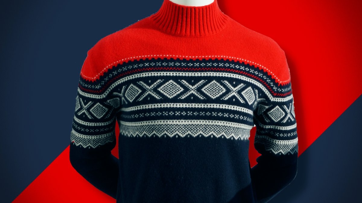 [Retro Pattern Sweater] Cozy up with Nordic Norway outdoor sweater that melts your heart