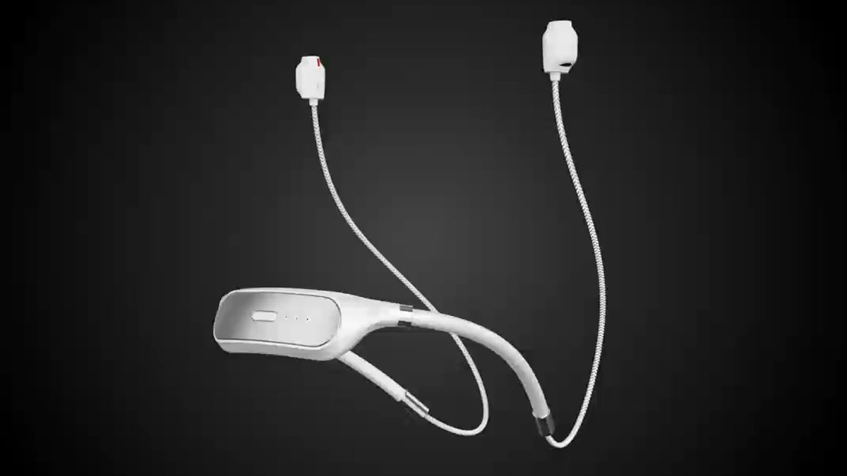 [30 Hours AirPods Use! Charge While You Wear] Wearable Charging Neckband