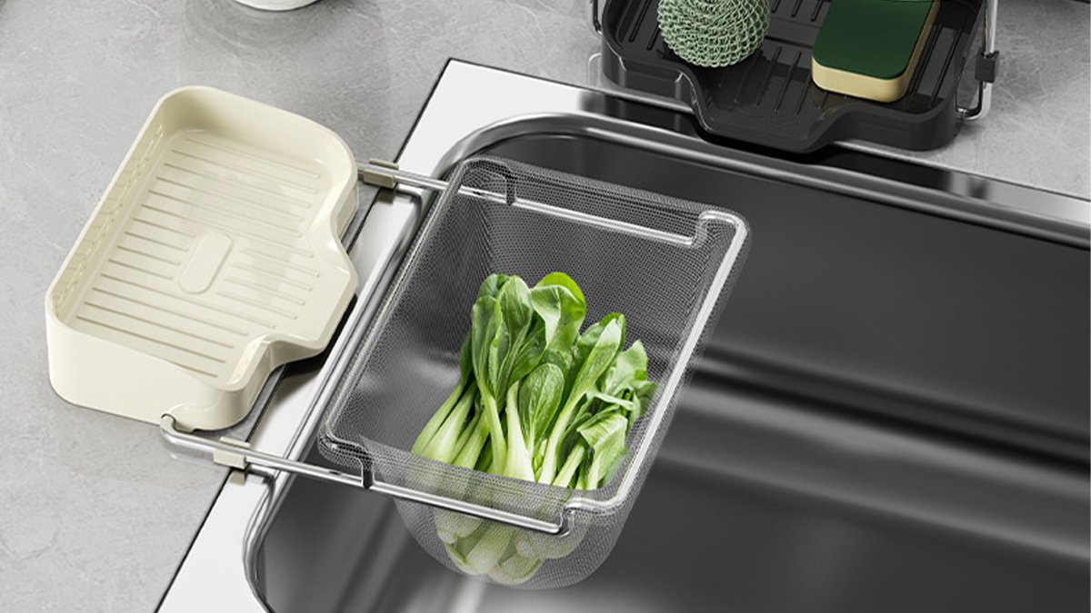 Make food waste disposal simple! Sink strainer holder