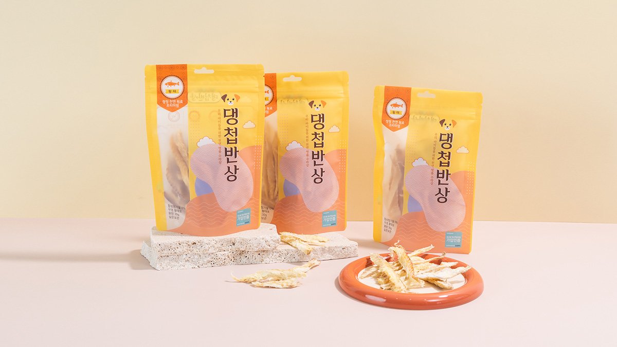 汪星人首选，汪帖饭上无盐黄太鱼丝狗狗手工零食