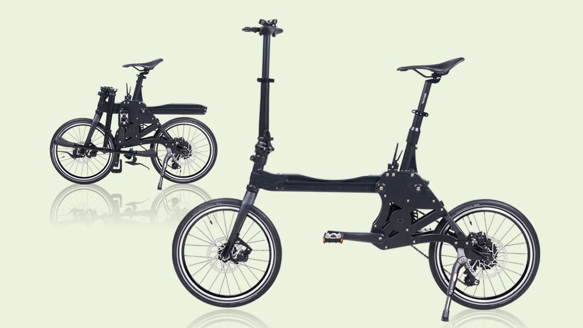 4초만에 접어 어디든 함께하는, 슬라이드 접이식 자전거 POP-CYCLE