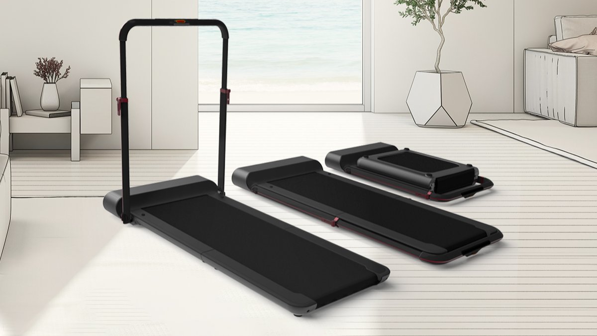 4.7安可｜无噪音×不占空间×超薄设计 步行/跑步双用折叠跑步机