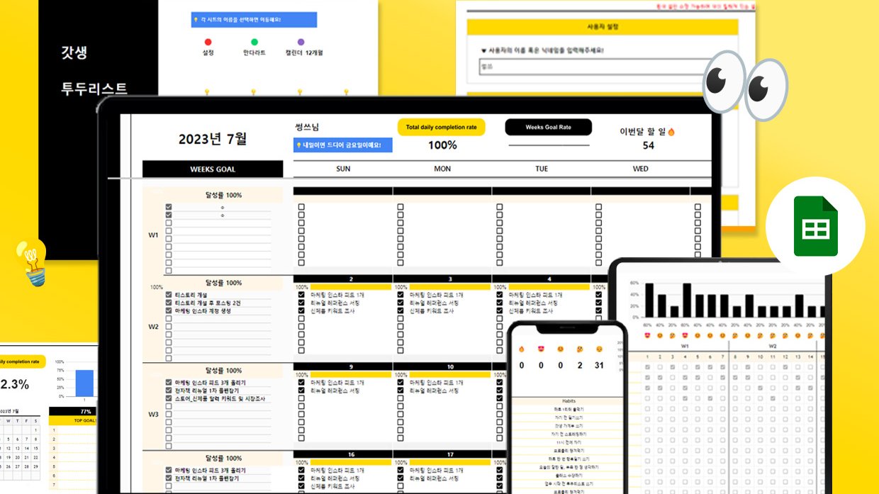 [Secret to a Perfect Day] All-in-One Google To-Do List & Routine Tracker Template