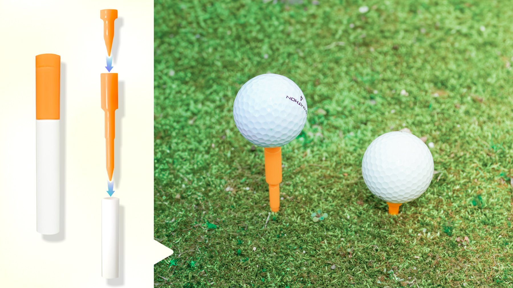 钱包、烟盒轻松装下‘长短两用球杆套’！[香烟形高尔夫球杆套]