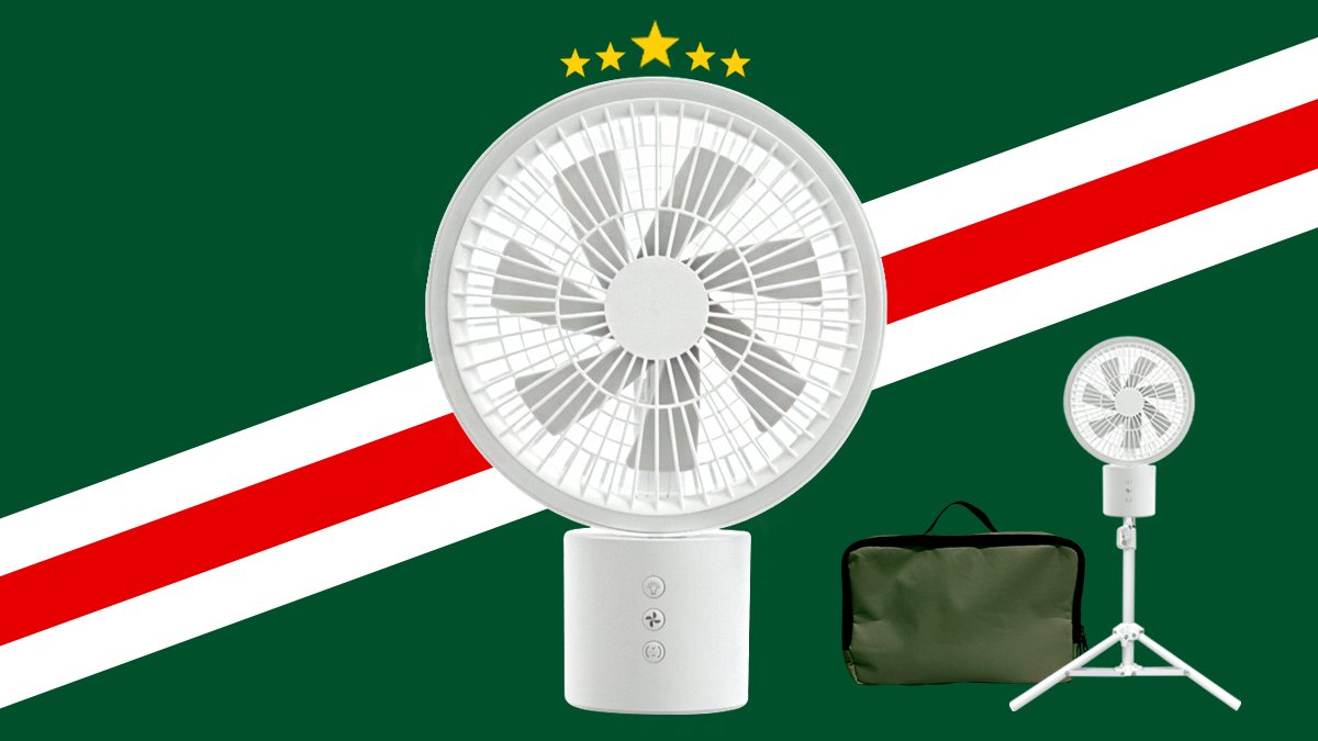 Powerful 360° rotating airflow combined with efficient air circulation fan!