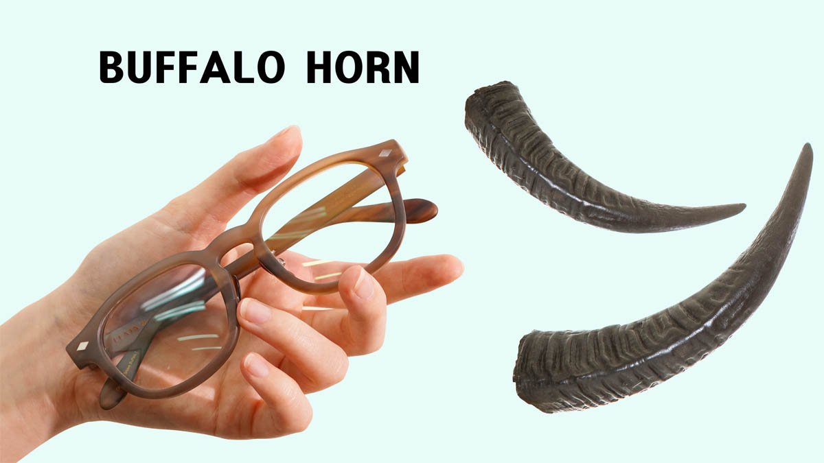 The Pinnacle of Horn-Rimmed Glasses! 100% Handmade from Genuine Buffalo Horn
