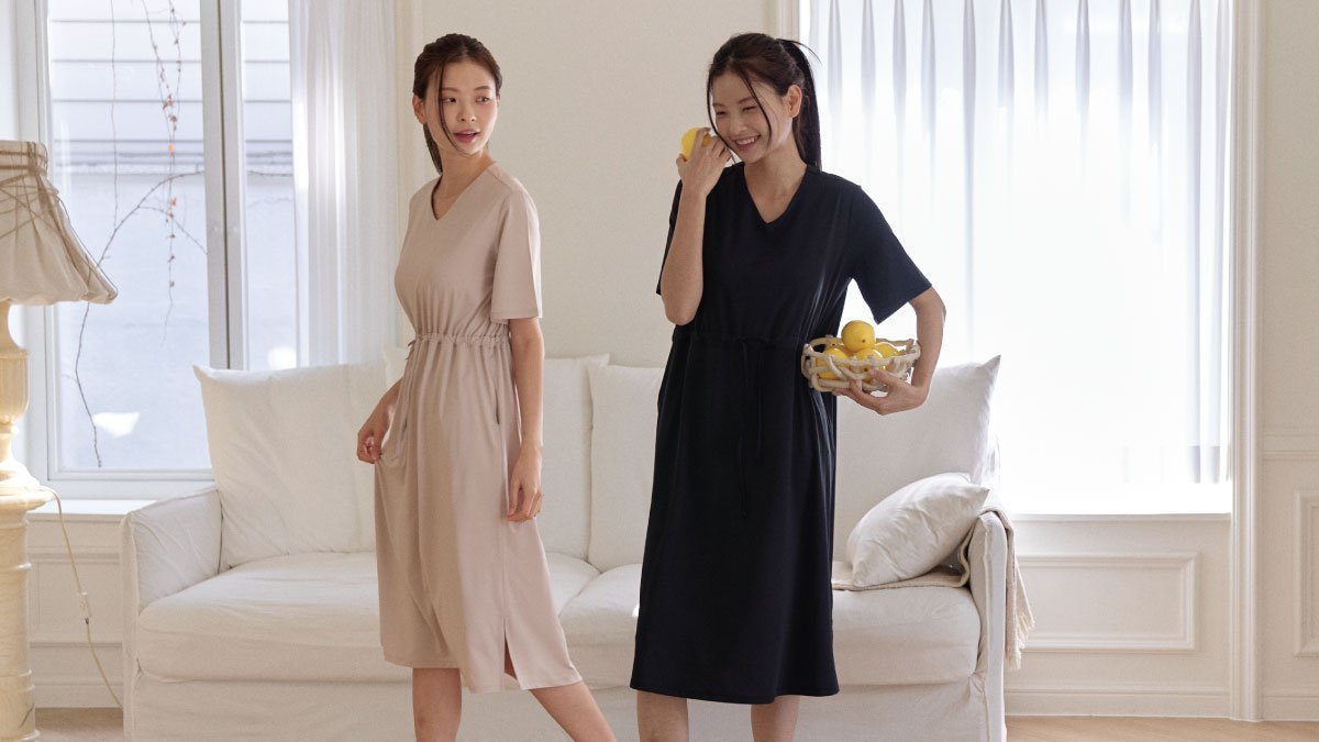 4만원대 2WAY 노브라원피스ㅣ시원한 소재로 외출 가능한 원마일 홈웨어