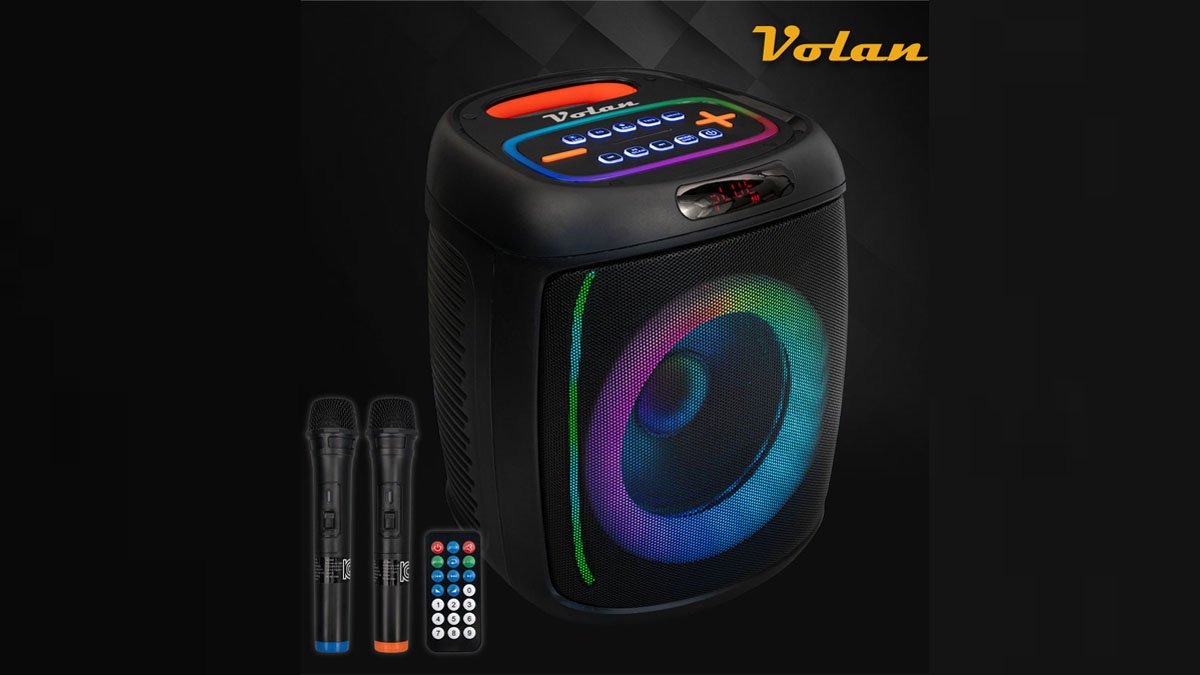 Volan便携音箱mr-108，迷你尺寸，含2个无线麦克风