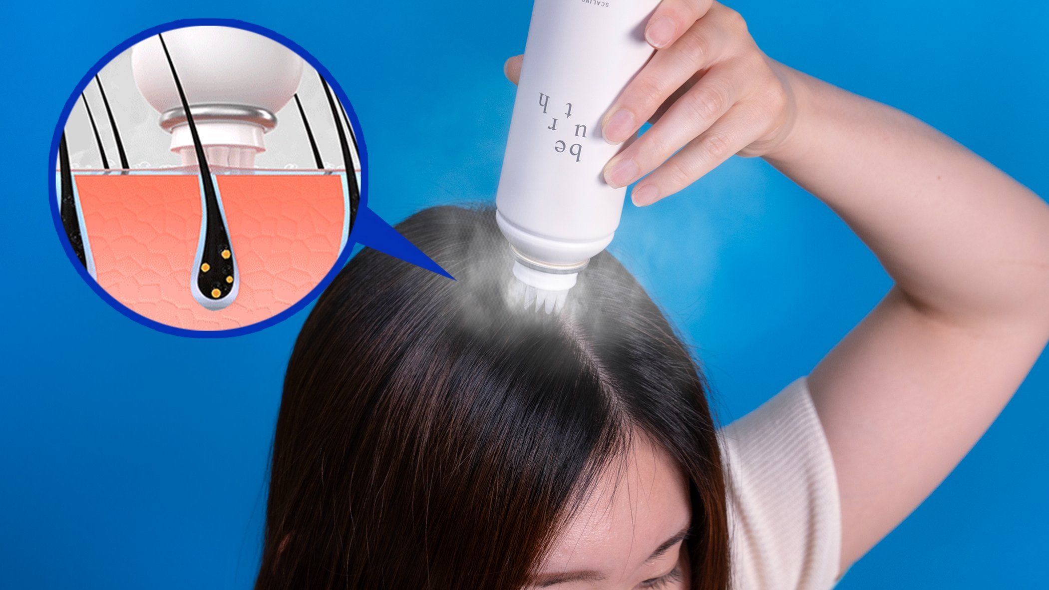 한번만 사용해도 체온이 확 떨어져요, 영하10도 두피 쿨링스프레이