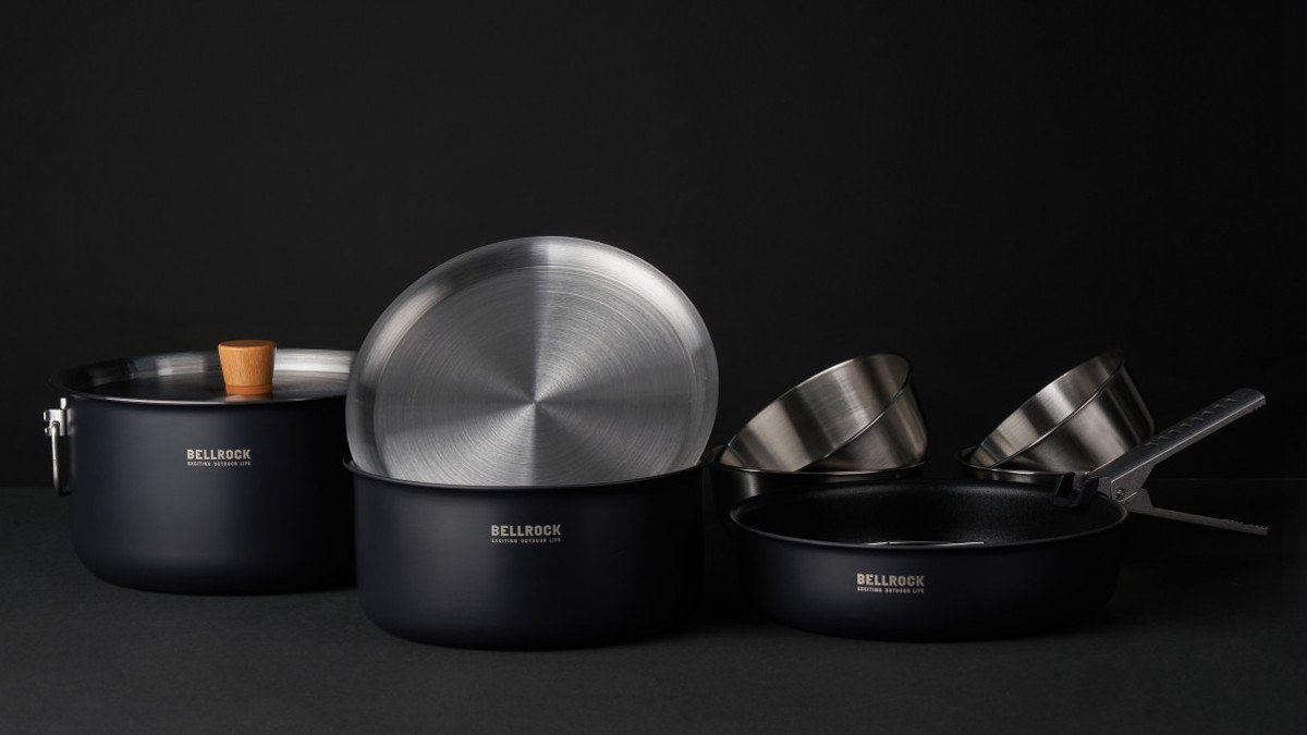 9万韩元级黑色限量版｜60年钢制工厂Bell'Rock的13件套锅具