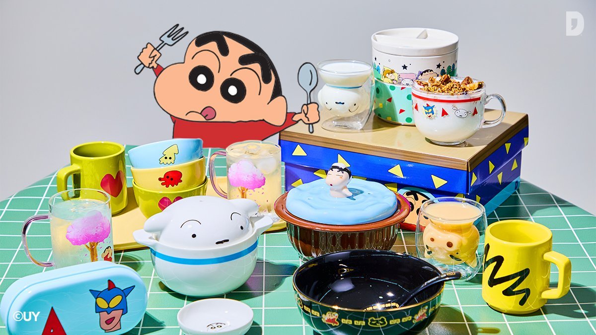 [Wadiz限定公開] クレヨンしんちゃん リビングエディション（鍋・鏡・食器セット・カップ）