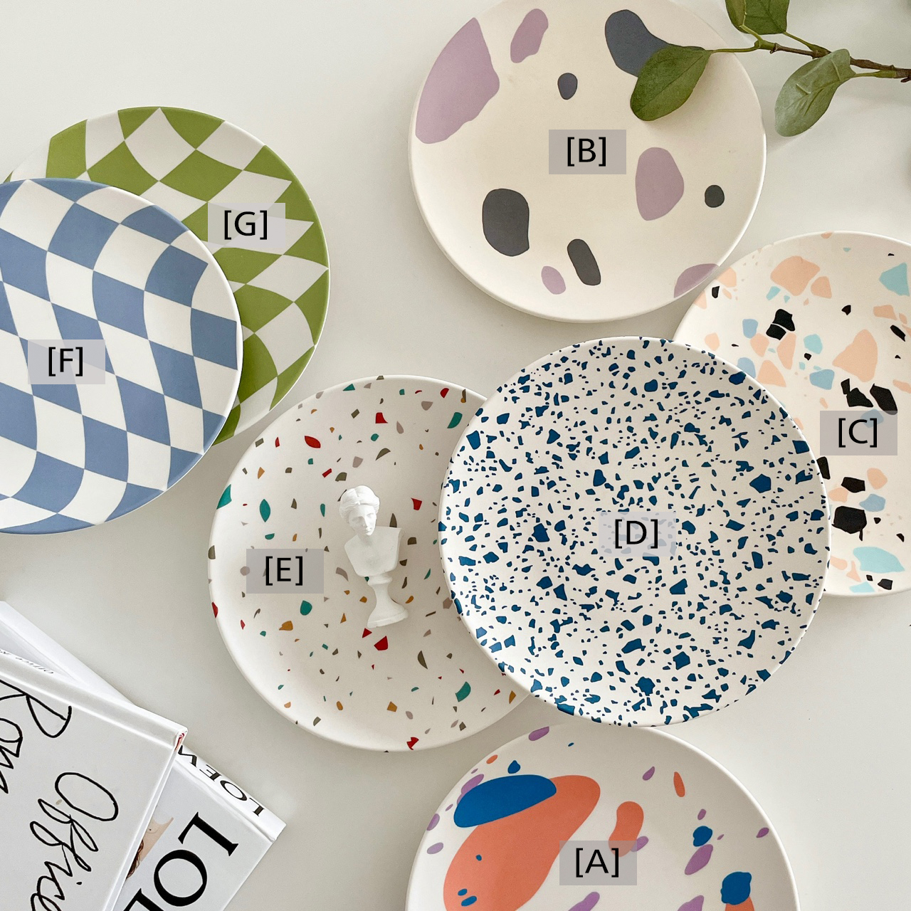 [评分4.8/3000条评价] 不易破碎的彩色竹制餐盘