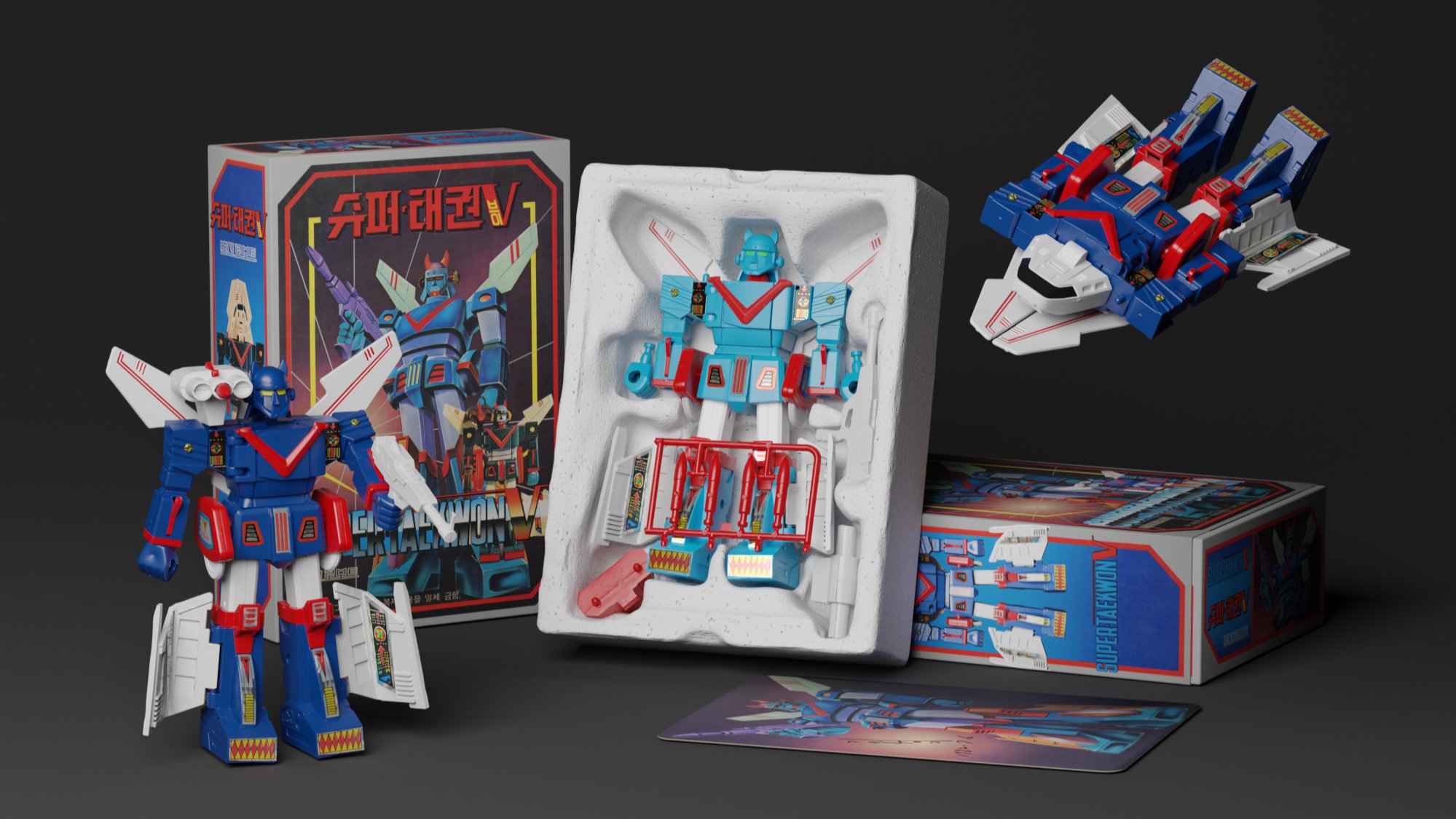 [100 Million Won in 3 Hours] Super Taekwon V Transforming Robot Re-released After 42 Years