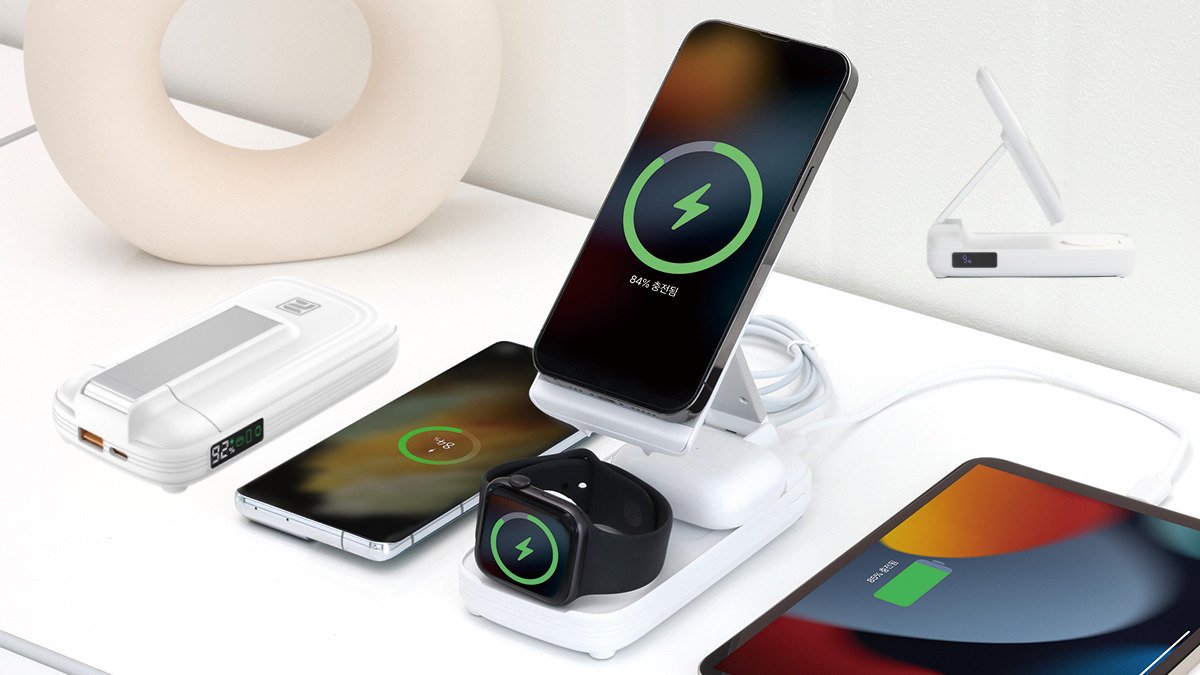 【充电神器】5合1超快大容量10000mAh迷你无线充电宝