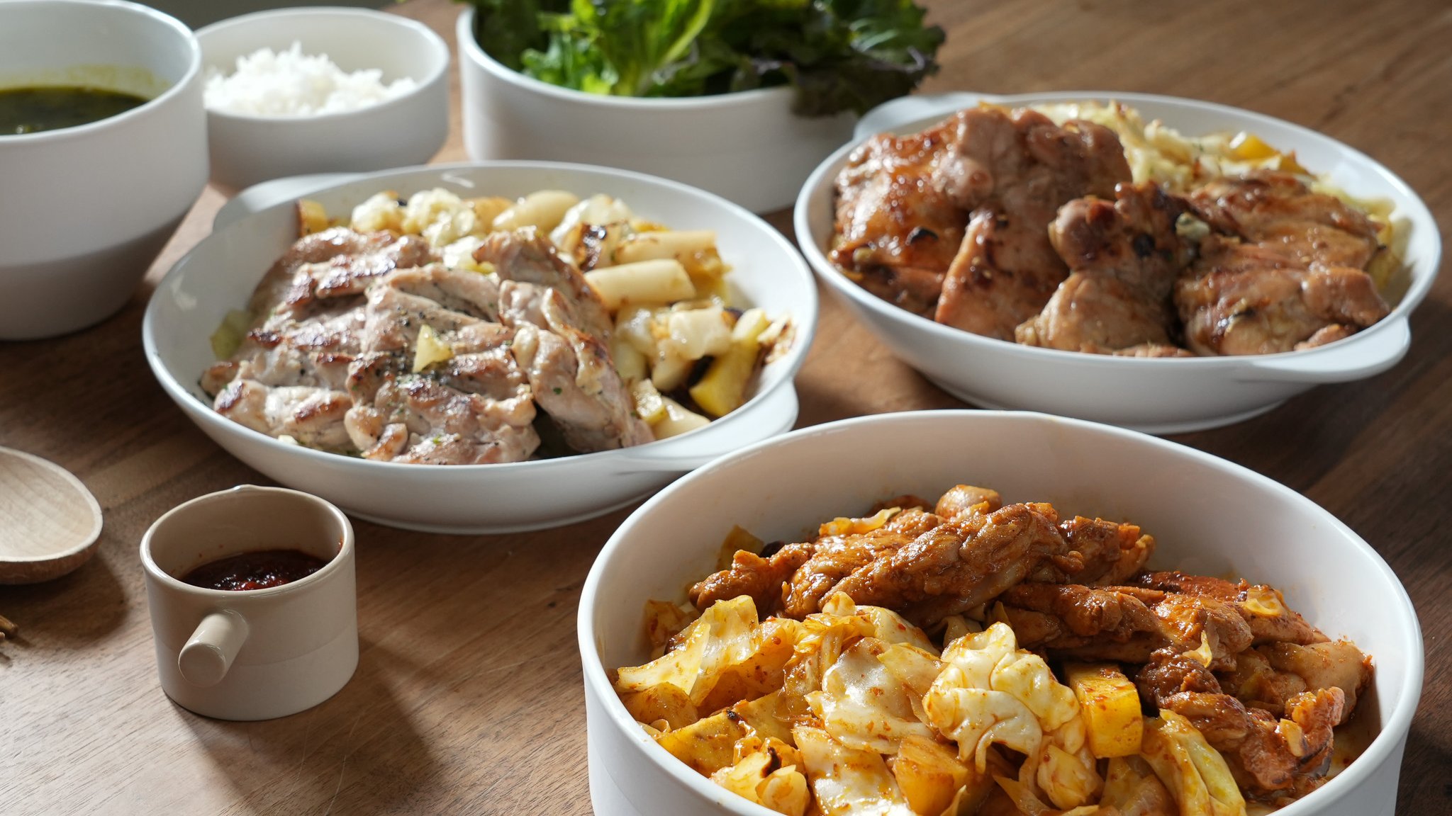 닭갈비 장인 마들이 간장&허브 닭갈비로 돌아왔어요.갓성비 3종 닭갈비세트