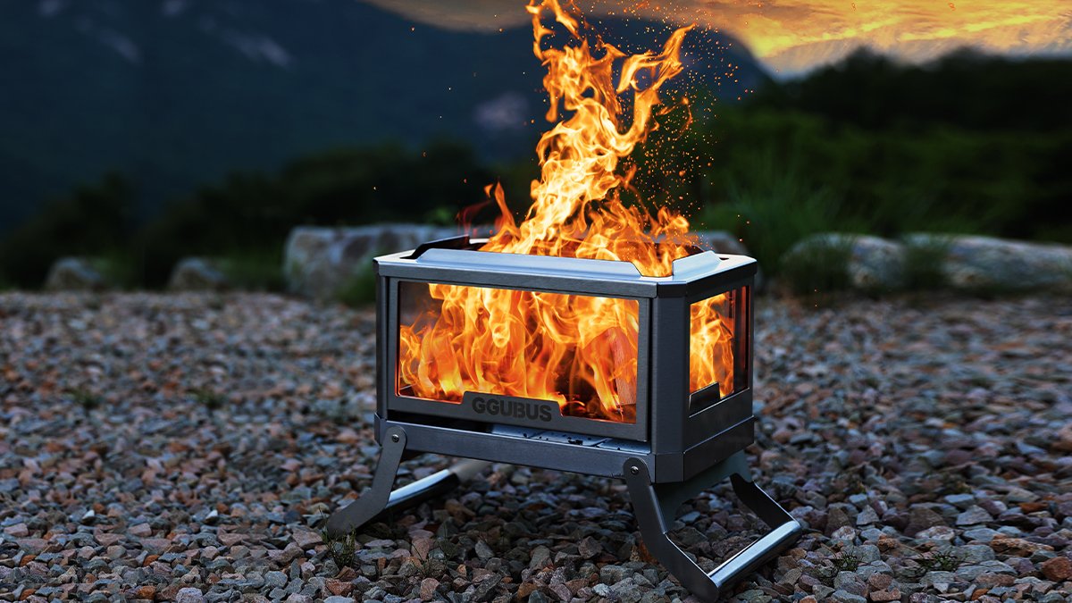 【独家】360度完美篝火体验！四面环绕视角火炉ㅣ火炉名家KUBUS