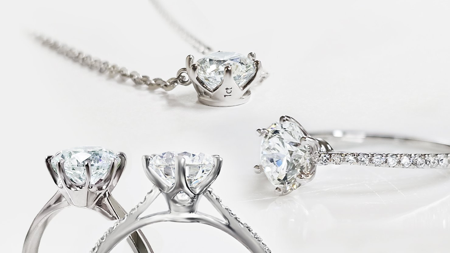 [1 Carat Diamond] Genuine lab-grown 18K not simulants | 1/10th the price