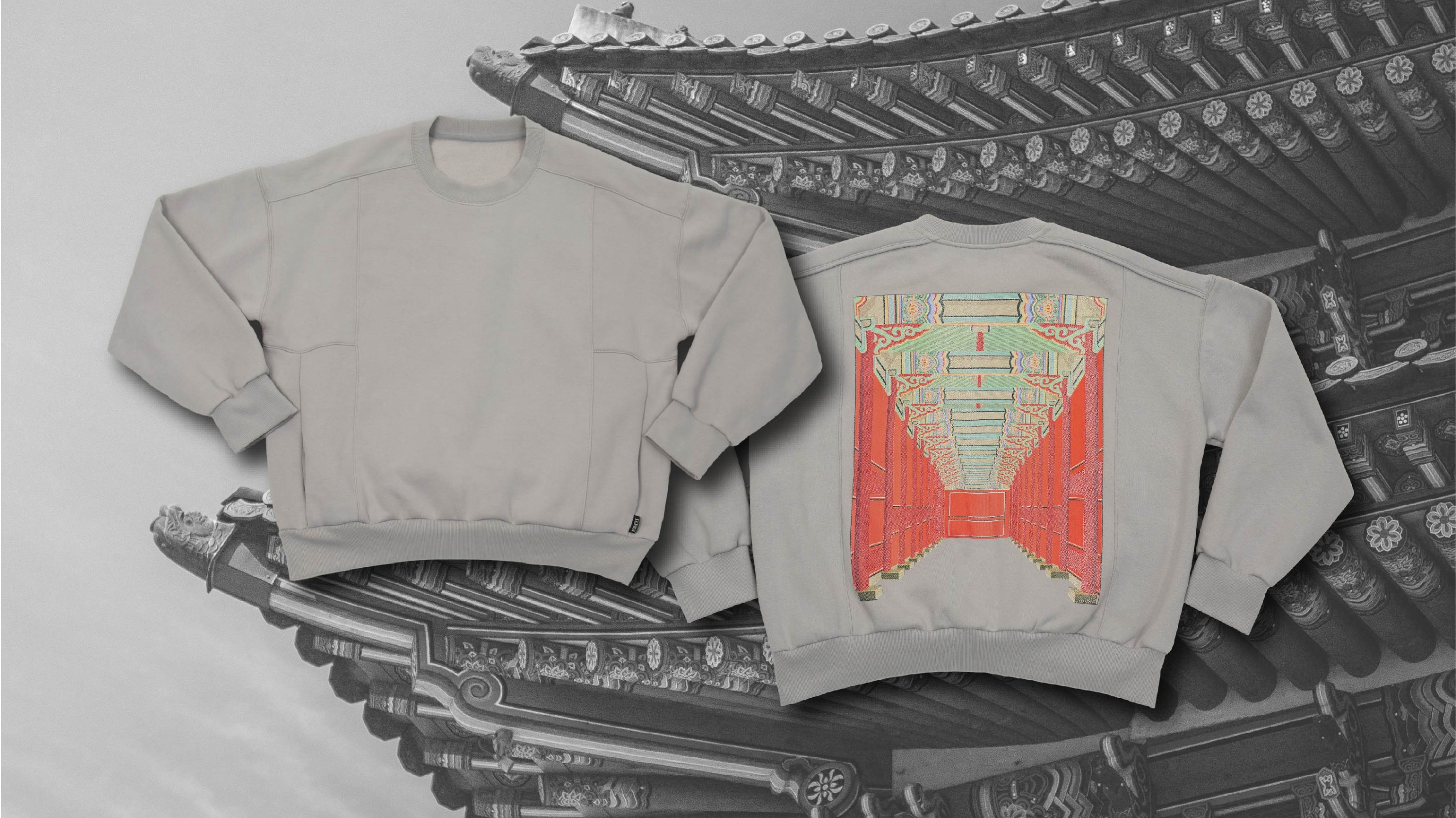 [Sweatshirt] High-end sweatshirt capturing the beauty of Gyeongbokgung