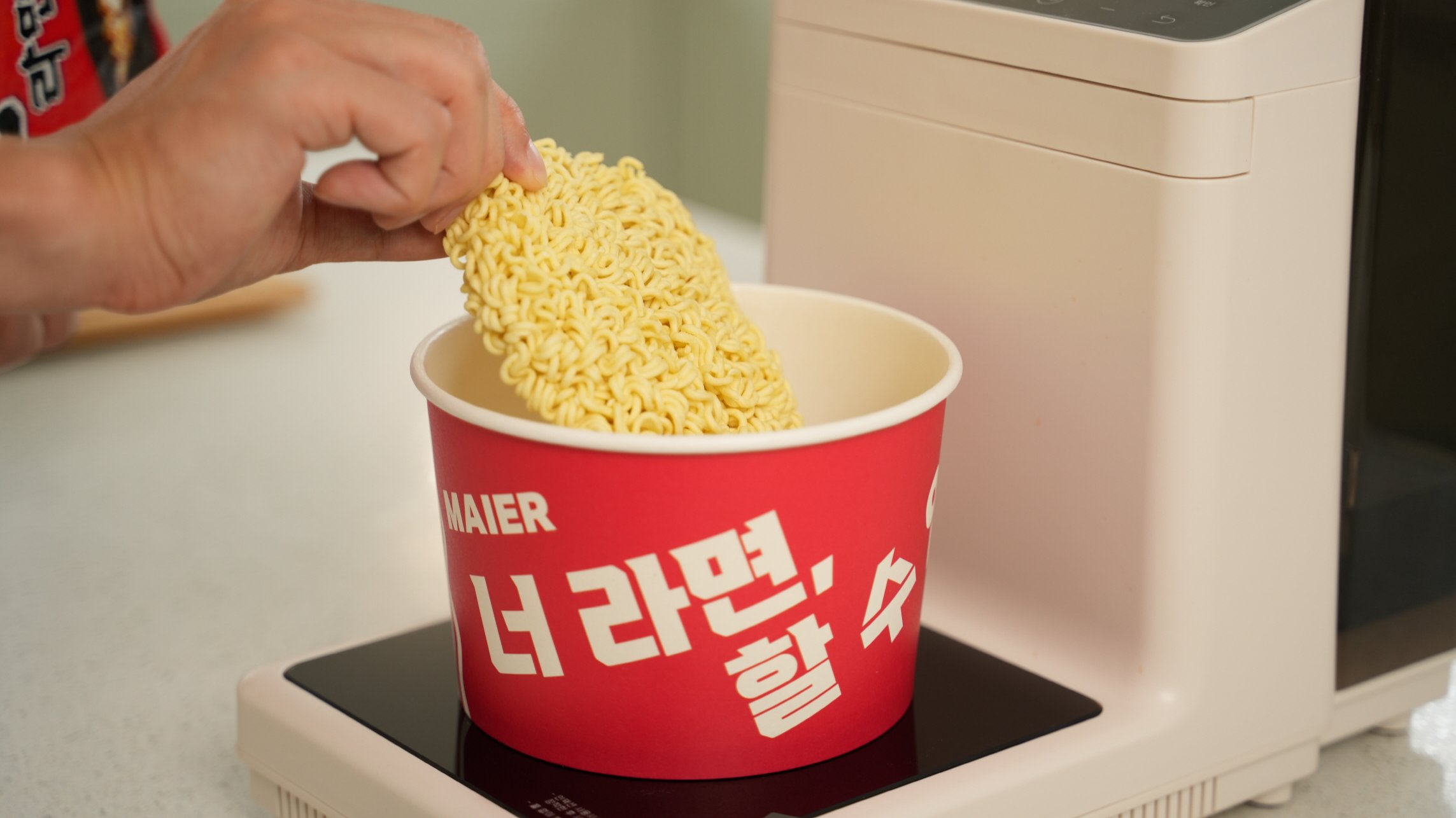 10만원대 라면조리기｜짜장/통통라면도 완벽하게! 1구 인덕션까지 가능하죠