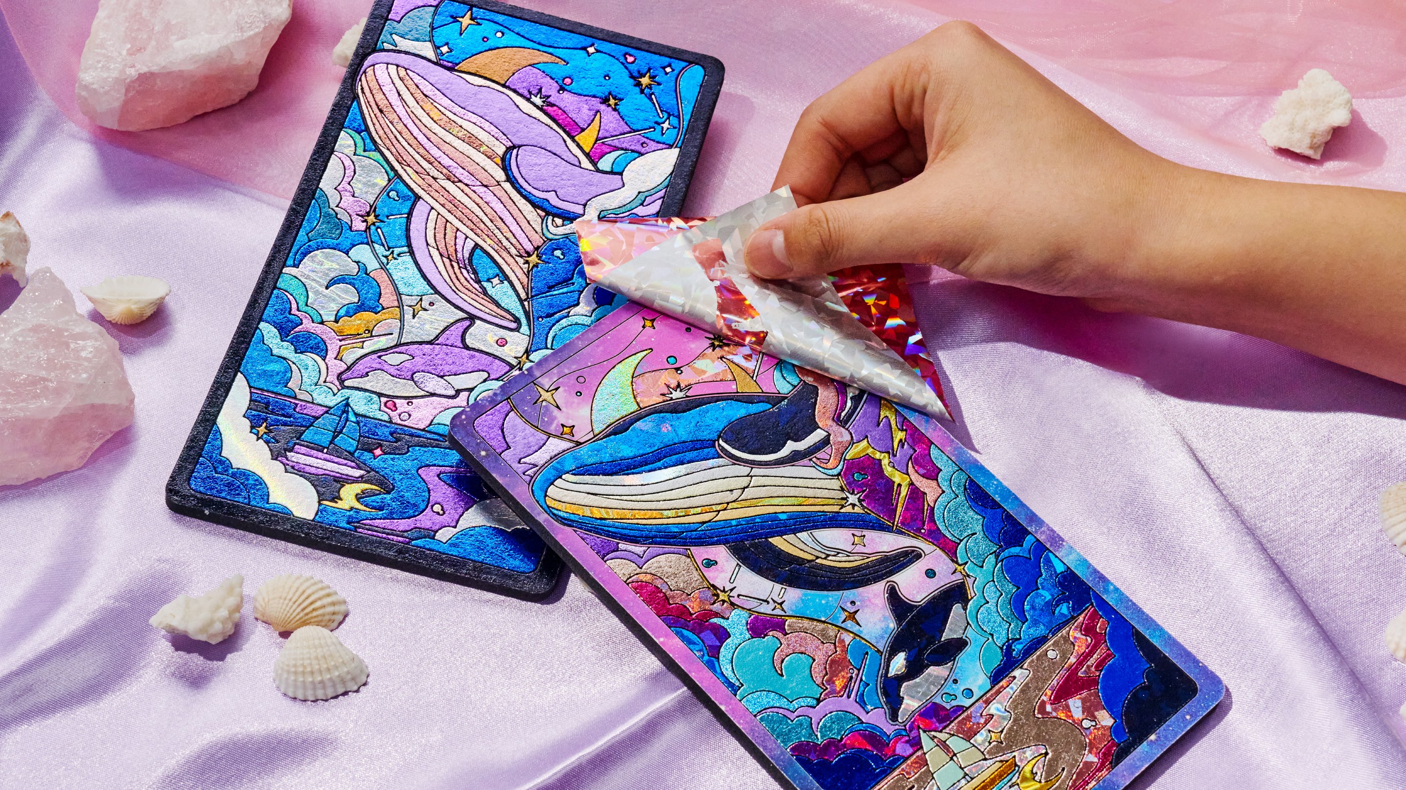 [奢华手工爱好]贴箔上色，金箔工艺DIY着色套装：闪耀光彩