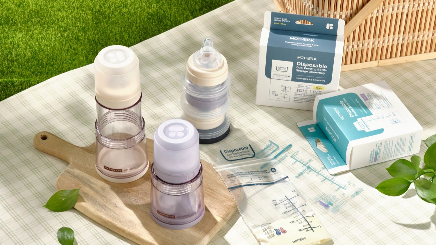 [실시간 1위]젖먹이 아이와 외출 가방 반으로 줄여주는 일회용 젖병!