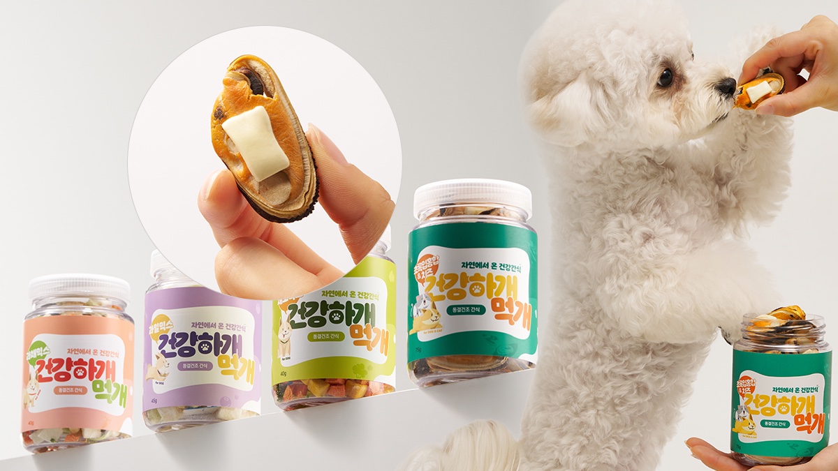[100%자연간식] 초록입홍합 &치즈를 원물 영양 그대로 한 통에 쏘옥
