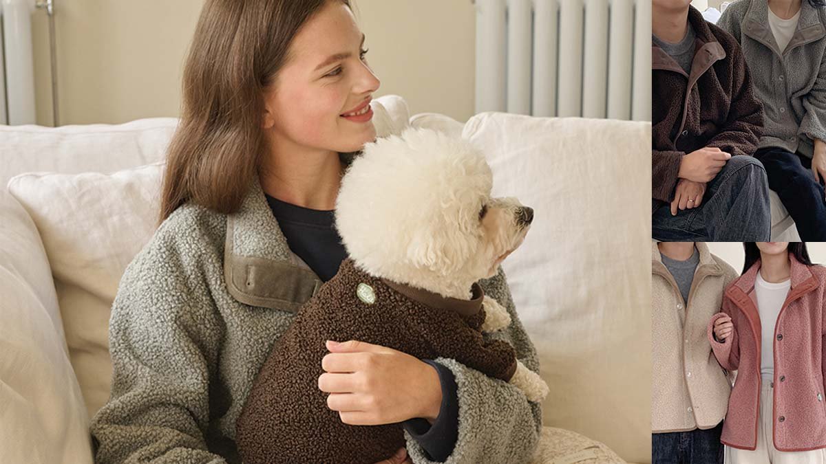 가볍고 따뜻해요 구름처럼 푹신한 4컬러 남녀공용 플리스! 강아지랑 함께