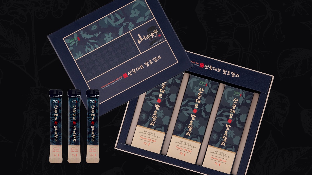 [체력회복/면역력강화] 간편하게 쭈욱-짜먹는 건강젤리, 산중대보 발효젤리