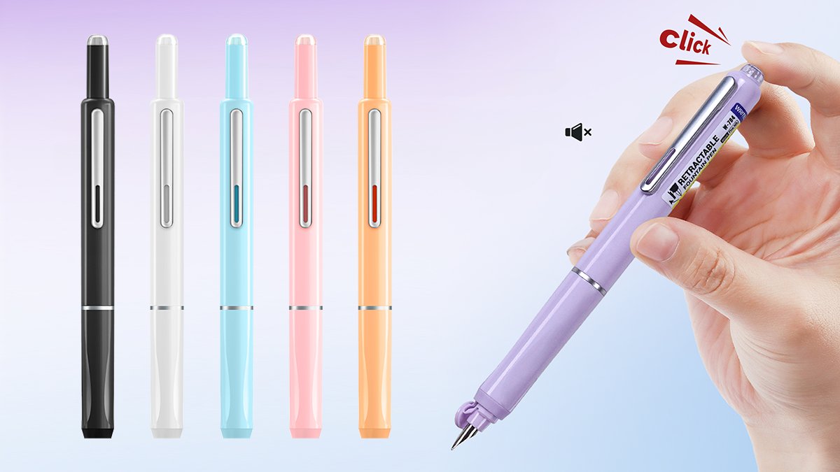 钢笔革新！免盖“一键”按动钢笔