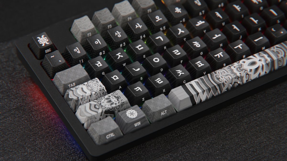 [와디즈단독 모노단청ed.] 단청과 한글의 아름다움을 담은 단청 키보드