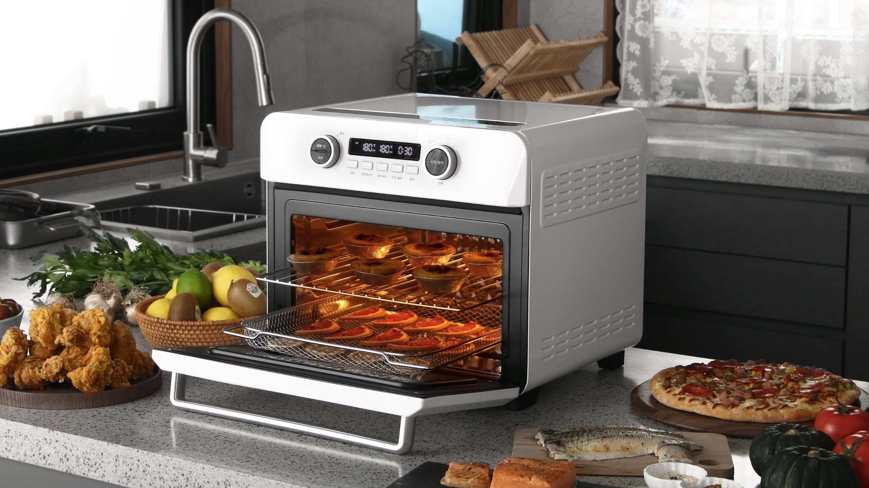[1차완판] 후기가 인증한 올인원 완성형 25L 스마트 에어프라이어 오븐