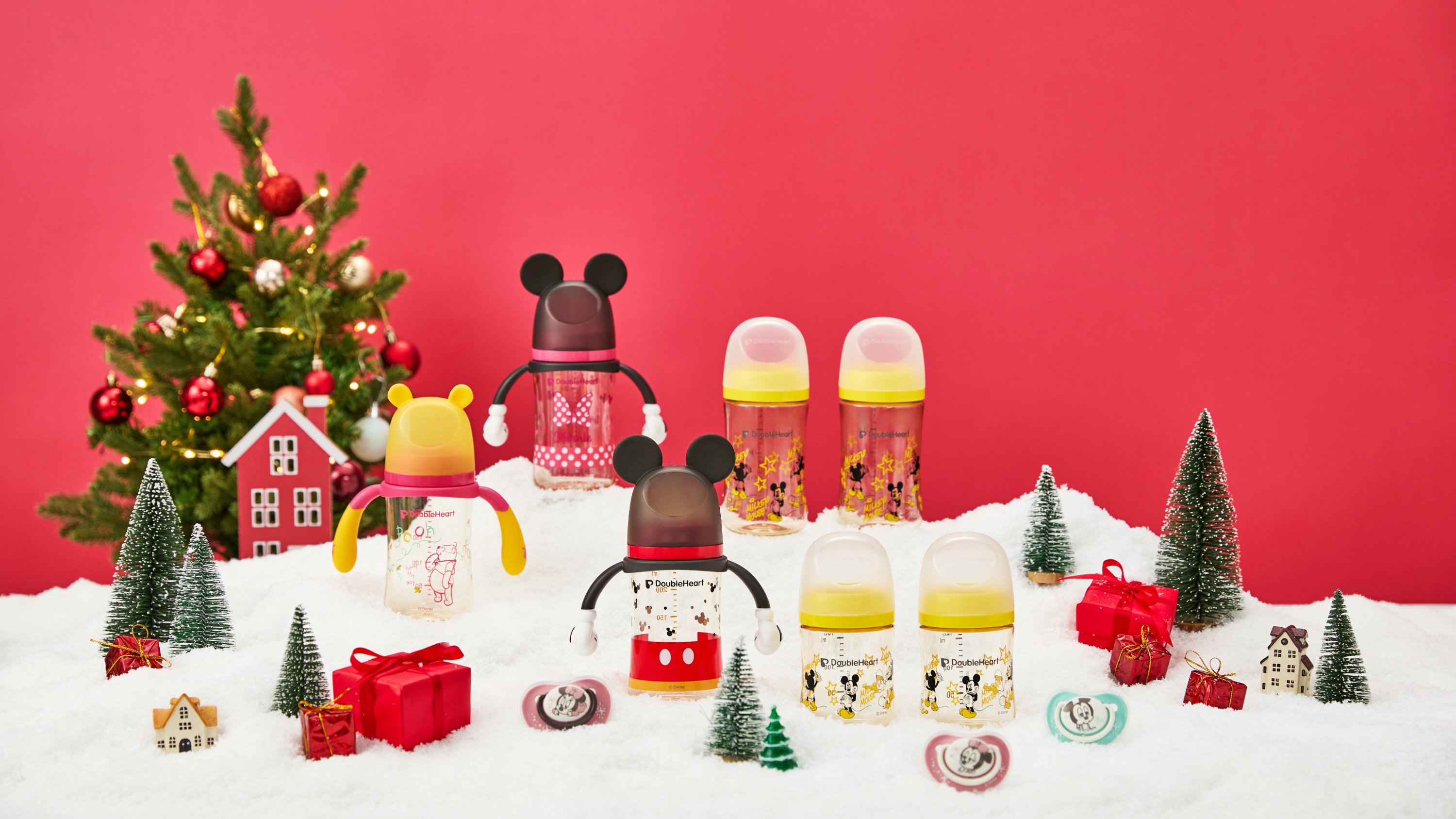 세상에 다시 없을, 더블하트 한정판 디즈니 젖병&빨대컵
