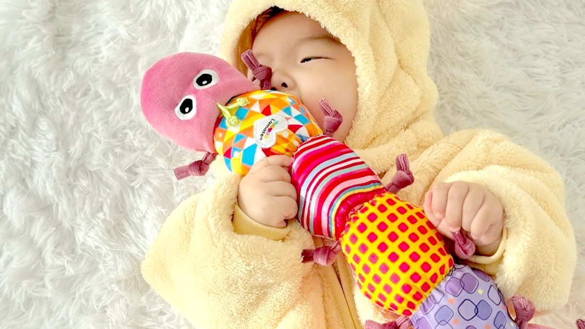 [可水洗首发]拉玛兹国民毛毛虫 可洗音乐刺激玩具