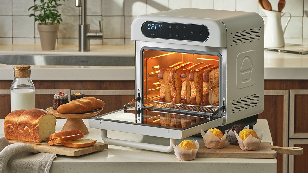 [Pulmuone] 20秒极速蒸汽释放〈蒸汽烹饪空气炸锅12L〉