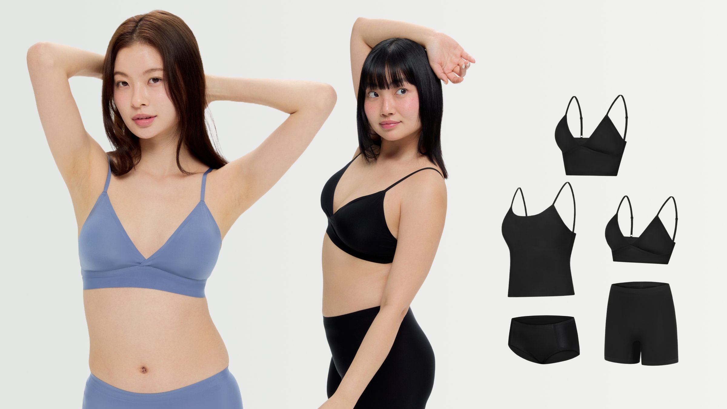 [4억/A-D컵]1만원대로 1년 속옷준비 끝! 풀라 브라렛/나시탑/드로즈