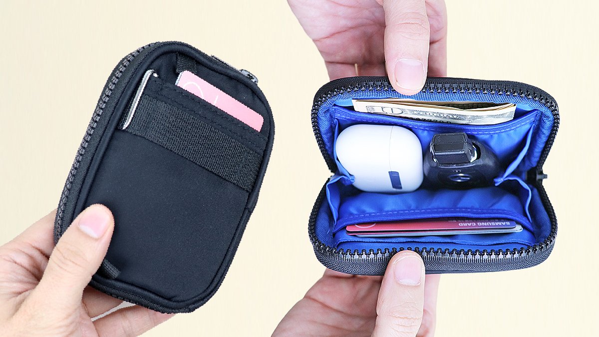 Light and compact for travel and daily life! All-in-one storage for bills cards AirPods and car keys