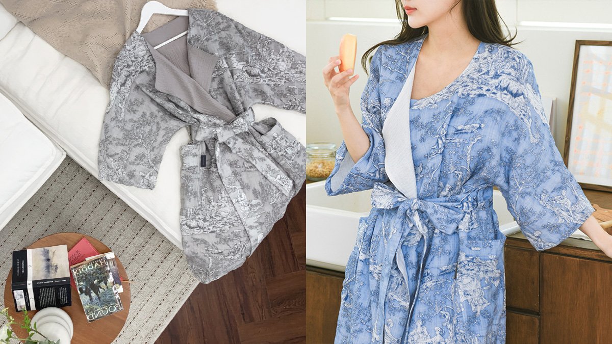 일상힐링 감성편리템 [프리미엄 올라운딩가운] 샤워&골프&비치&수면 올인원