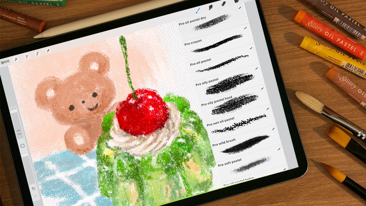 超真实油画棒质感【全能iPad画笔套装+制作秘籍】