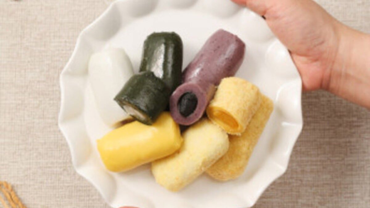 豆沙花开糯米糕4款+两款糯米年糕6件套