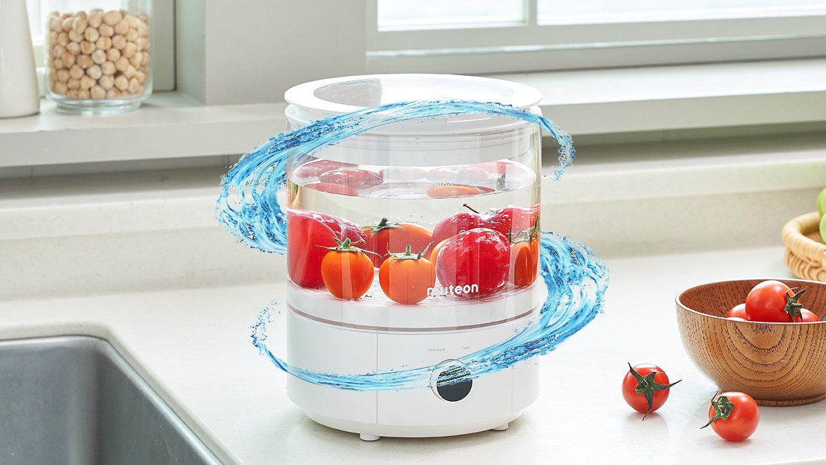 杀灭99.9%食源性细菌？关键在于双重清洗！只用水也能洁净的果蔬清洗机