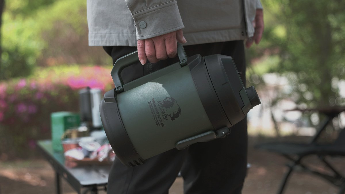 보냉력 끝판왕 아베나키 대용량 워터저그 2way핸들 대형 얼음통 텀블러