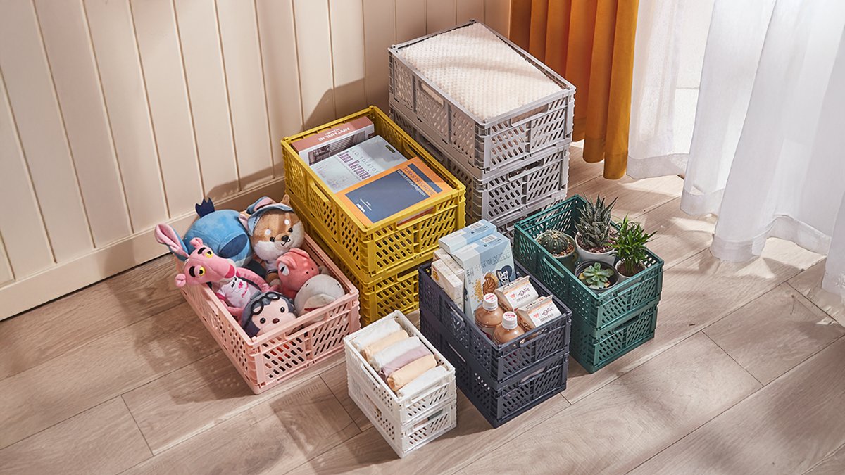 [6 Colors 4 Sizes: Stylish Storage Made Simple] Solve Clutter with Our Multipurpose Folding Box