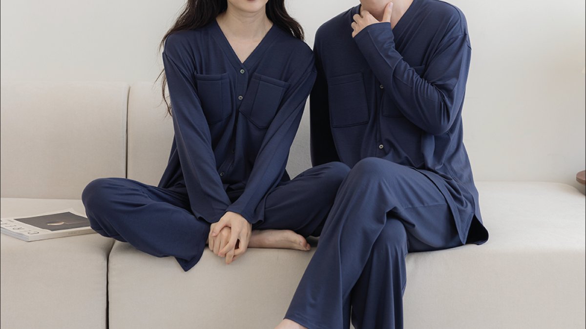 노브라 잠옷ㅣ커플 잠옷, 부드러운 텐셀 촉감만 닿는 편안함을 누려보세요!
