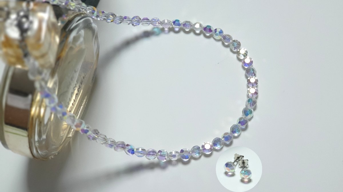 璀璨华丽闪耀！奥地利奢华水晶项链耳环套装