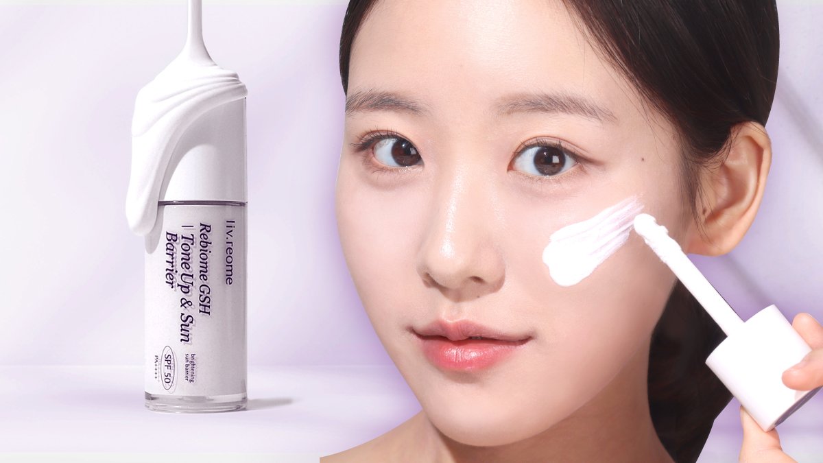 Flawless with just sunscreen! Radiant lavender tone-up smooth texture perfect adhesion #SunSmoothie